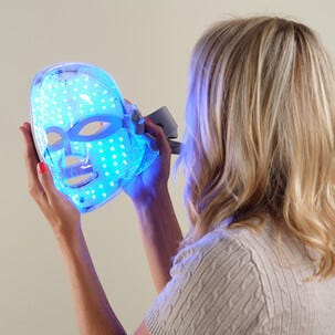 Capere LED-mask ansikte, 8 ljuslägen