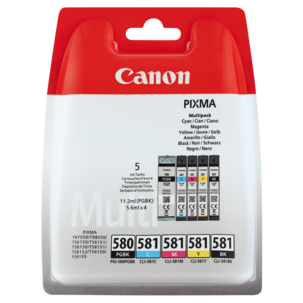 Canon PGI-580/CLI-581 blekkpatroner multipack, PGBK,C,M,Y,BK