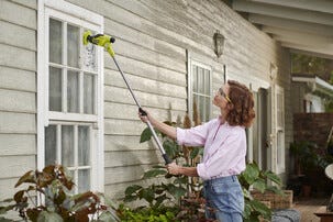 Ryobi RTS4-120G elektrisk rengjøringsbørste, teleskop, 4 V
