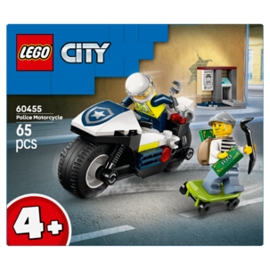 LEGO City Takaa-ajo poliisimoottoripyörällä 60455, 4+