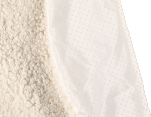 Juletreteppe teddy beige 90 cm