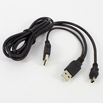 USB Y-kabel 2 m