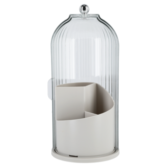 Förvaring sminkborstar, med lock, 12,3 x 27 cm