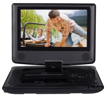 Portabel DVD-spelare med vridbar 9" skärm