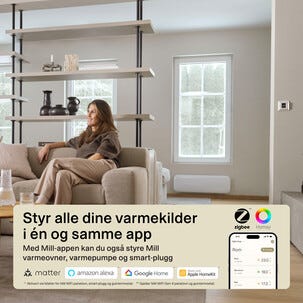 Mill Smart termostat gulvvarme wifi, digital