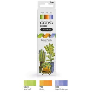 Copic Ciao Layer & Mix, pennor Botanic Palette, 3-pack