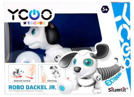 Silverlit Robo Dackel Jr interaktiv robothund, från 5 år