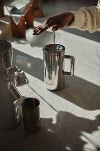 Aarke French Press presskanne 1 liter i rustfritt stål