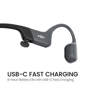 Shokz OpenRun USB-C open-ear, bone conduction hörlurar