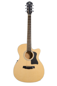 Gecko akustisk gitar med pickup og stålstrenger