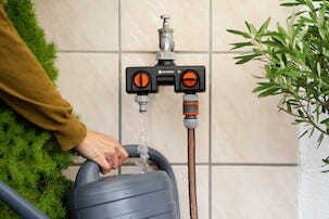 Gardena Twin-Tap Haaraventtiili, kaksi liitäntää