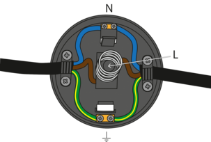 Fotströmbrytare 1-pol 250 V / 2 A