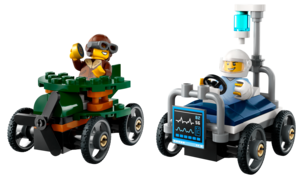 LEGO City Lentokone vastaan sairaalasänky -kilpa-autopakkaus 60459, yli 5-vuotiaille