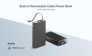 Powerbank med sladd, USB-C, 20 000 mAh