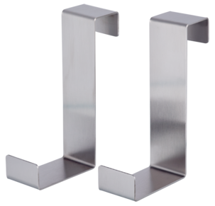 Vändbar dörr- och skåpkrok, 2-pack