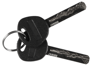 Kompakt bygellås cykel med nyckel 13 mm x 21 cm svart