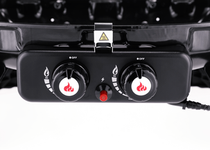 Portabel gasolgrill, 2 brännare