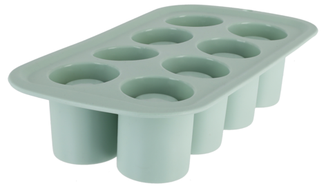 Isglas, form i silikon för 8 små glas av is