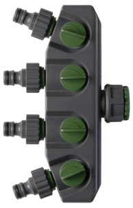 Nelihaarainen hanaliitin vesiletkulle