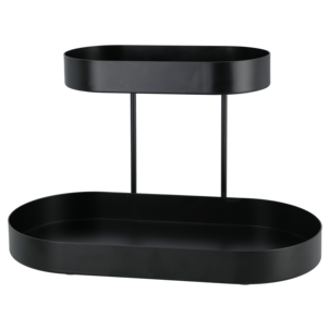 Sminkhylla metall, 2 våningar, 30 x 13 x 21,5 cm