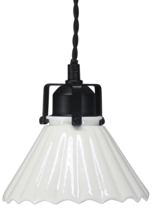 Northlight skomakerlampe med porselensskjerm, 15 cm
