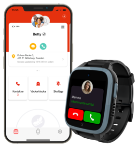 Xplora XGO3 Black smartwatch barn 4-11 år, svart