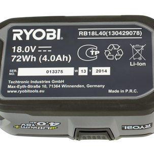Akku Ryobi RB18L40 18 V/4 Ah LI