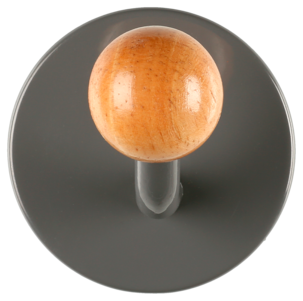 Itsekiinnittyvä koukku harmaa/puu