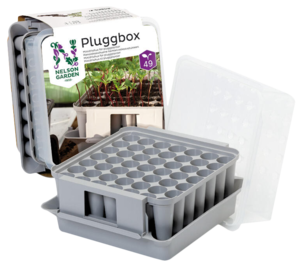 Minidrivhus pluggbox med lock