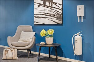 Nexa brandfilt i fodral, 120x120 cm, vit