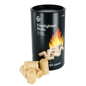 Tändrullar, braständare av träspån/paraffinvax, 32-pack