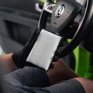 Tershine Scrub Pad, rengöringssvamp bil, 9 x 15 cm