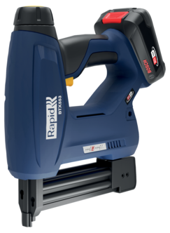 Rapid BTX553 batteridrevet stiftepistol 18 V, med batteri