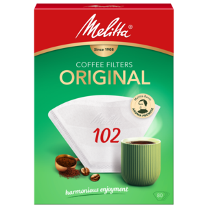 Melitta kaffefilter 102 original, 80-pakning