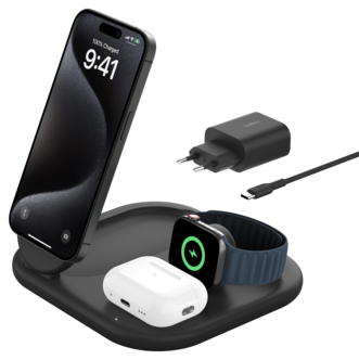 Belkin BoostCharge 3-i-1 laddstation, WIZ029vf
