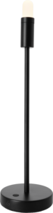 Northlight Ladattava lampunjalka, 46,5 cm, musta