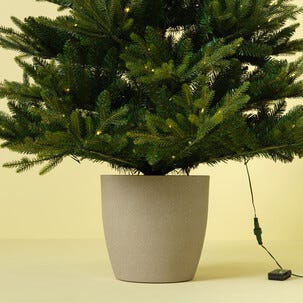 Juletrefot krukke for kunstig juletre, grå