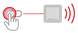 Honeywell dörrklocka, trådlös med ljusindikering DC515N, vit