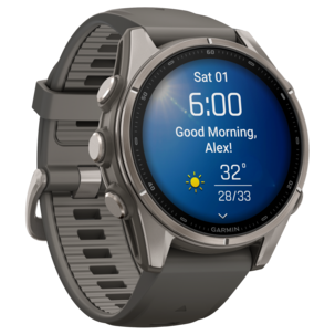 Garmin fēnix 9 äventyrsklocka, stengrå titan