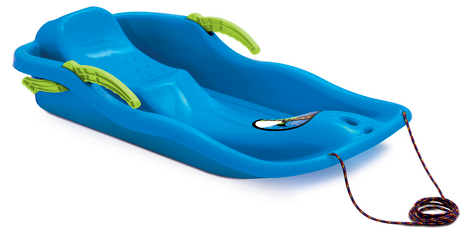 Pulka med dragsnöre och broms, 3+