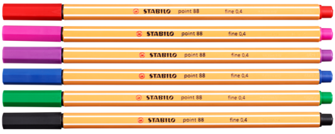 Pennor Stabilo Point 88 Fineliner