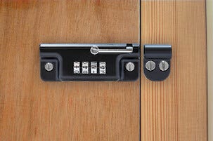 Abus skjutregel med kombinationslås 322/112