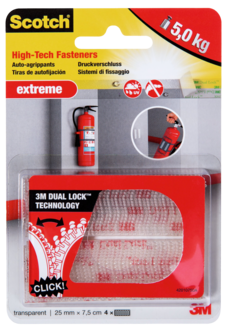 Scotch Extreme borrelåsbånd 25 x 75 mm, 4-pakning