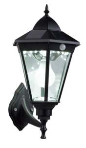 Väggbelysning solcell med rörelsevakt