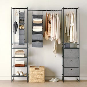 Hängande förvaring 6 fack, 15 x 30 x 86 cm