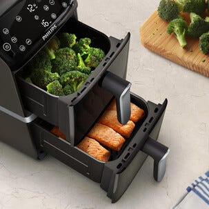 Philips 4000 Series airfryer med dubbla korgar 10 l, NA461/00
