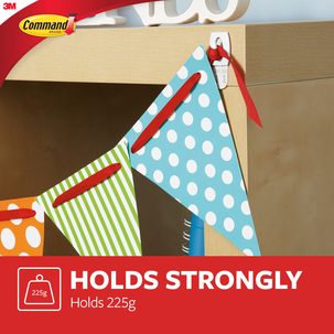 Command självhäftande minikrokar vita, 6-pack