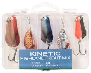 Kinetic Highland Trout spinnare och skeddrag, 5-pack