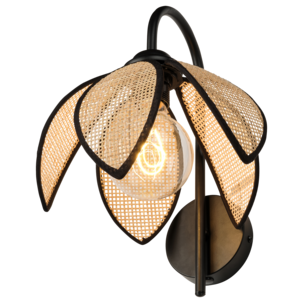 Osram Lotus vegglampe rotting E27 brun