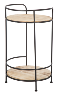 Sidebord, tre/metall. 